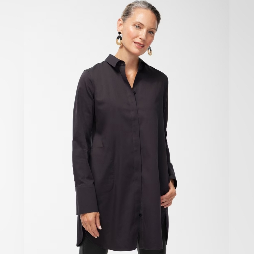 Chico's Black Tunic Top
